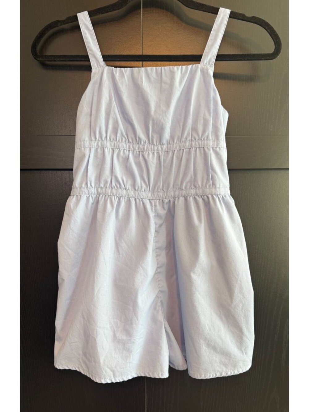 Abercrombie Kids Girls Spaghetti Strap Light Blue Shorts Romper Size 9/10 Preppy